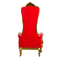 Santa Chair Red w/Gold 180cm