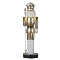 Nutcracker Gold & Wht LH Sceptre 198cm
