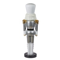 Nutcracker Soldier Silver & White 122cm