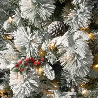 61cm Snowy Bedford Wreath