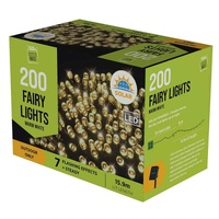 Solar LED Icicles Lights 200pc Cool..