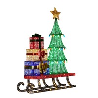 Sled w/Tree & Presents w/Lights 183cm