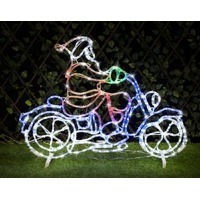 LED Santa on Motorbike