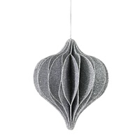 Honeycomb Style Baubles 13cm
