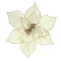 Pastel Poinsettia with Clip 