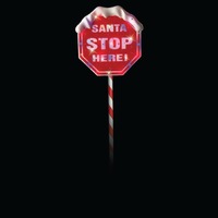 Solar Santa Stop Here Sign Multi..