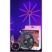 USB Fireworks Light 180 LED 150x50cm