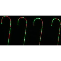 RGB Lightshow Candy Cane Stakes 4pc