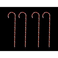 LED Giant Candy Cane Path Lights 4pc. Red or Multi
