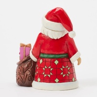 12cm Pint Sized Santa with Toy Bag