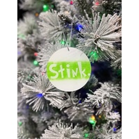 Grinch Acrylic Hangers 4 Pk