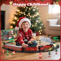 Steam Train Set with Lights & Steam Effect