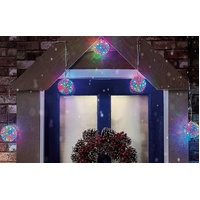 LED Petal Balls 10cm 5pc Twinkle Cool-Warm