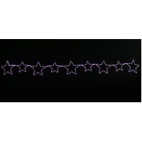 LED R/Light 9pc Big Star Chain Red-Green