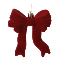Flocked Bow 10cm