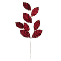 Velvet Leaf Stem 67cm