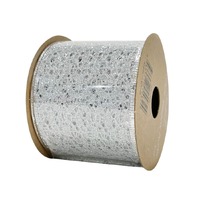 Ribbon Silver Frost 63mmx2.7m..