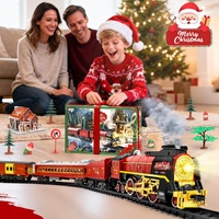 Steam Train Set with Lights & Steam Effect