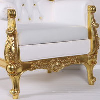 Santa Chair Cream w/Gold 180cm