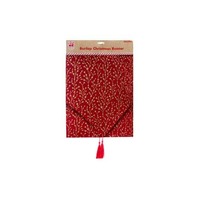 RUNNER GLITT BURLAP 3 ASST 180CM