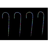 RGB Lightshow Candy Cane Stakes 4pc