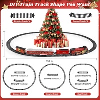 Steam Train Set with Lights & Steam Effect