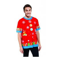 T-Shirt ugly dbl side print adults