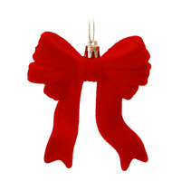Flocked Bow 10cm