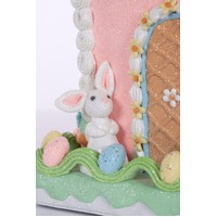 LED Easter Mansion with Bunnies