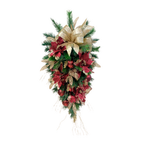 Teardrop 24" with Red Berries 73 Tips