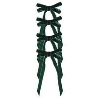 Velvet Ribbon Bow with Clip 4pk