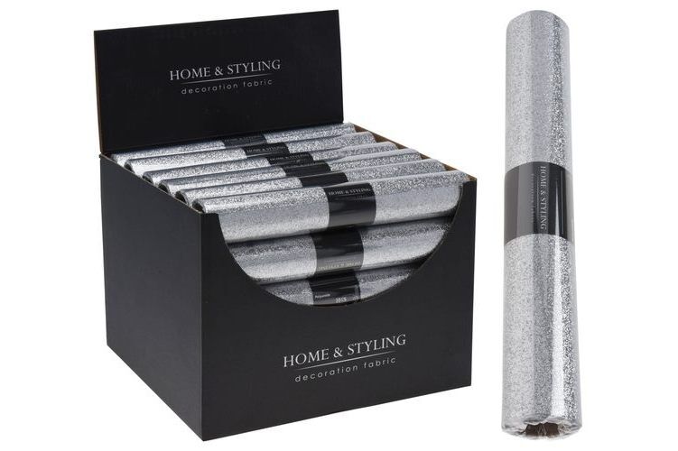 Deco Fabric 28X250Cm Silver