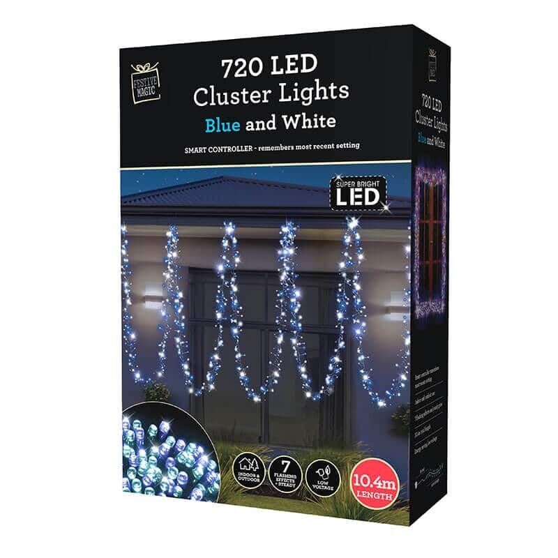 720 LED Cluster Christmas Lights | Buy Online Australia