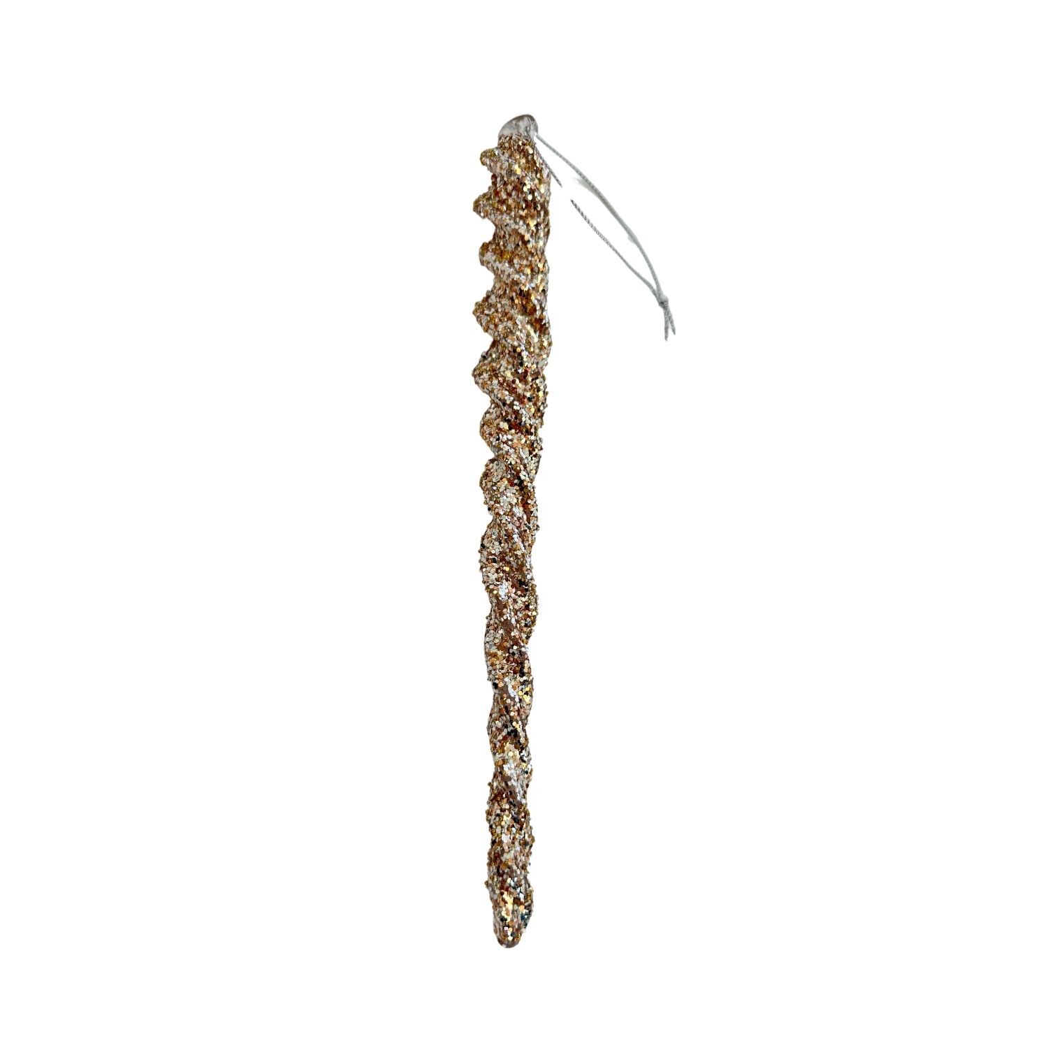 22cm Gold Icicle Hanging