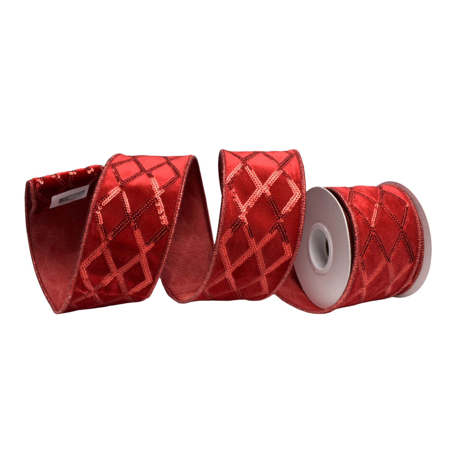 Red Shinny Harlequin Ribbon