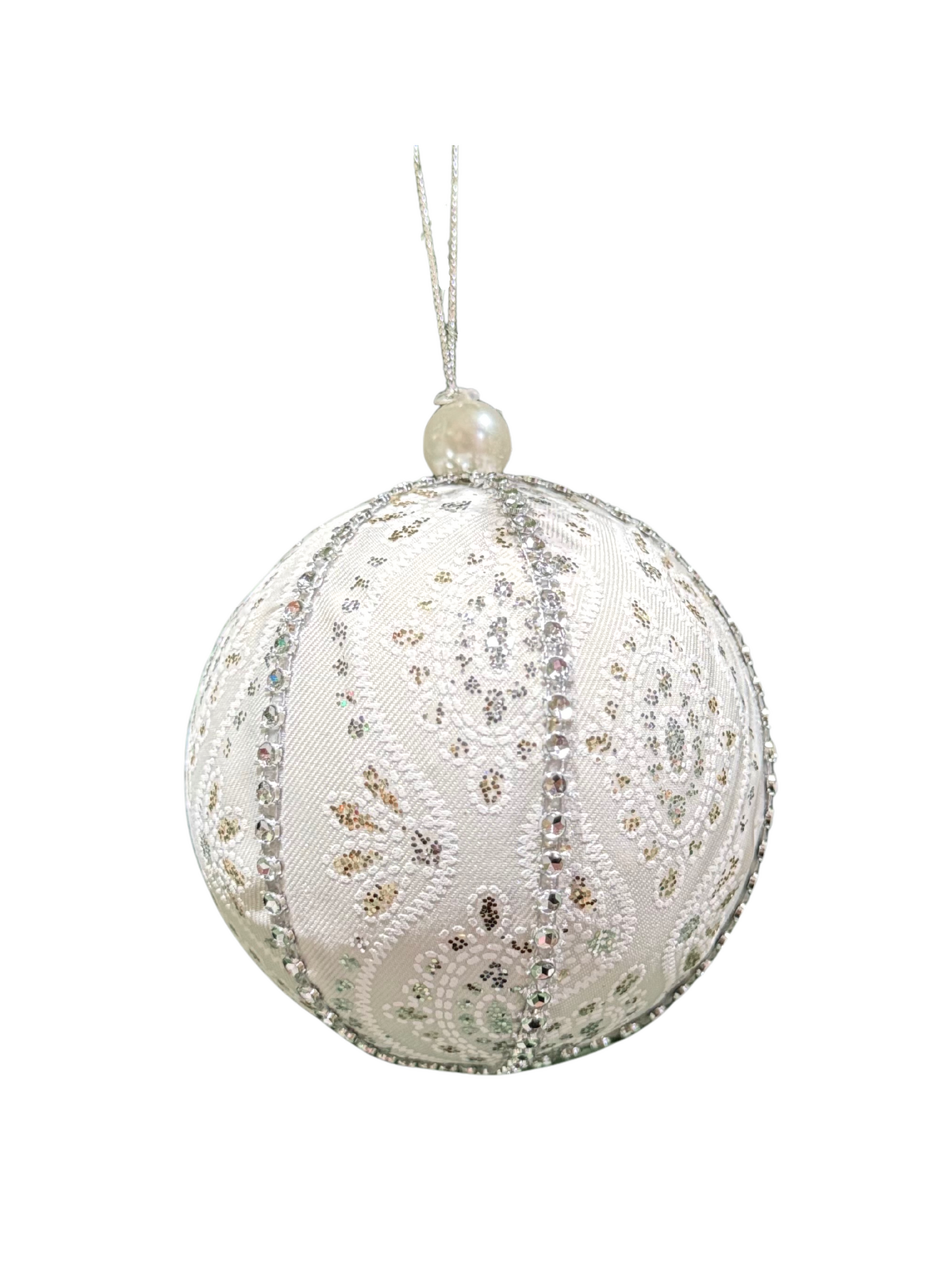 100mm Bauble White
