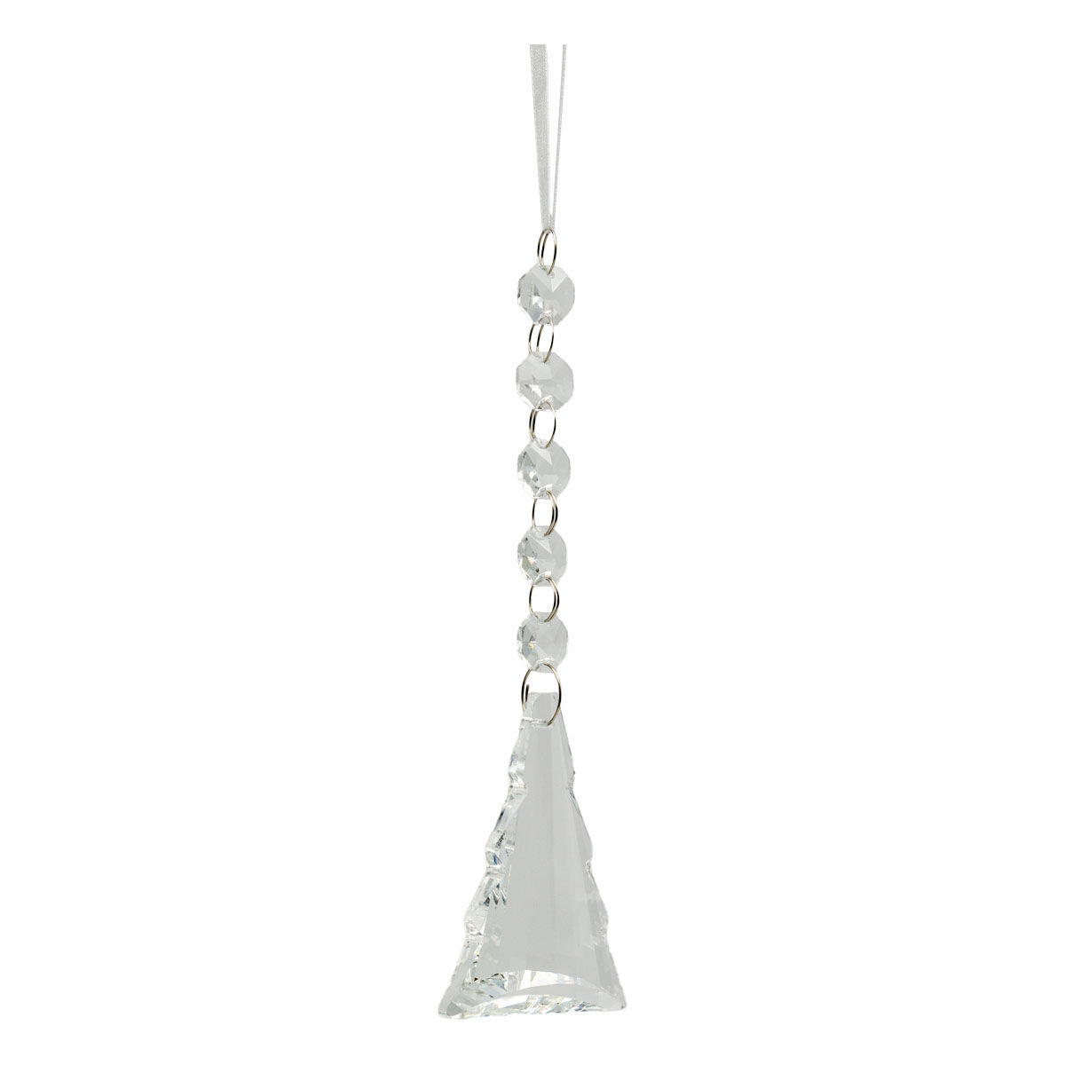 17cm Clear Crystal Tree Drop