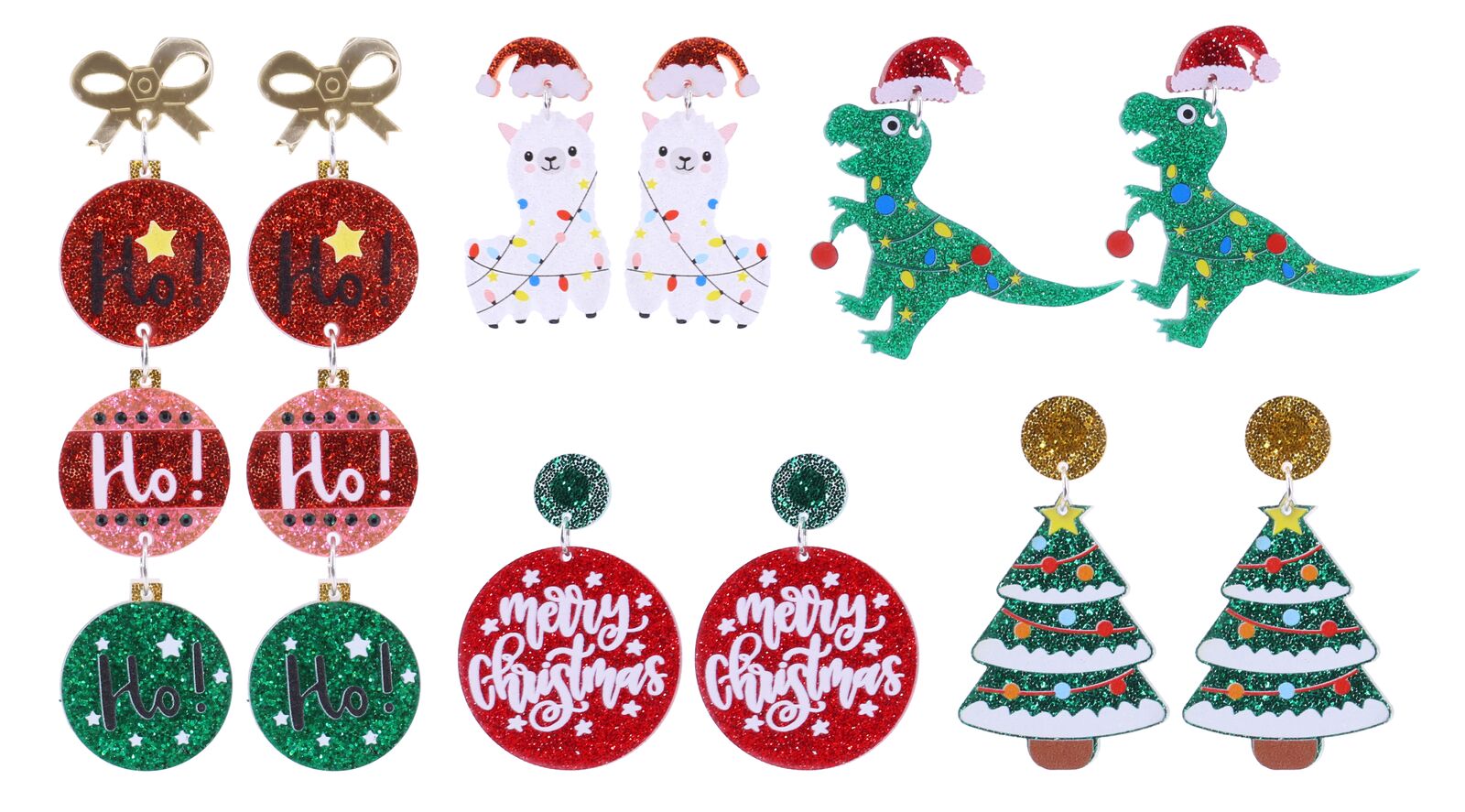 Acrylic Glitter Earrings