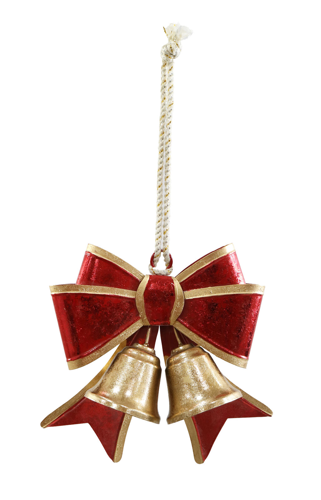 Metal Bow With Bells Red-Gold