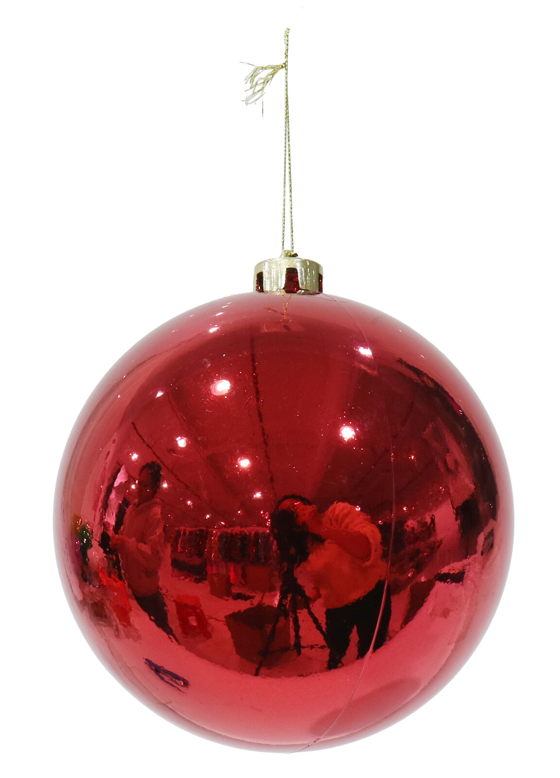 Bauble Shiny 15cm Red