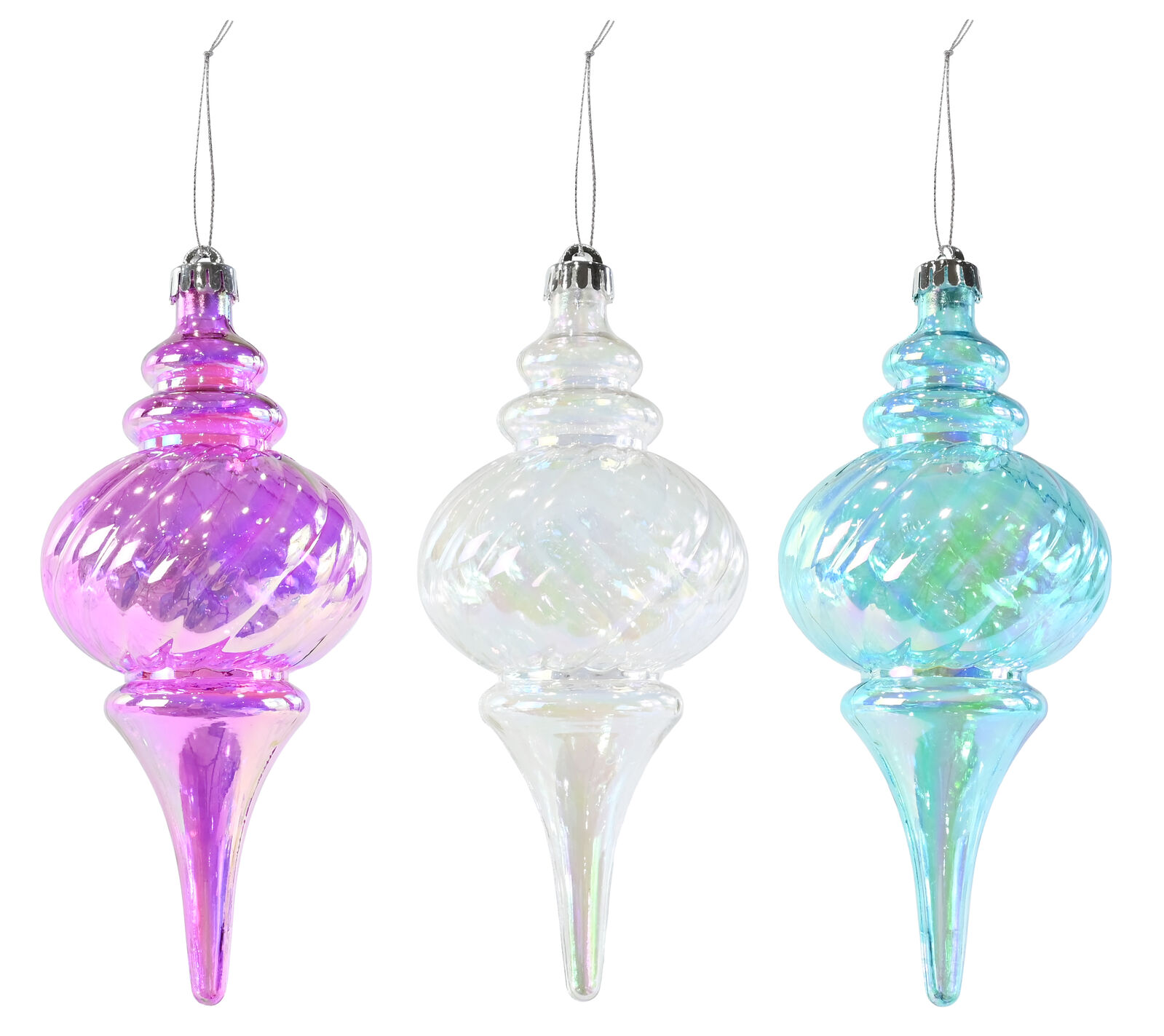 Iridescent Finial 26cm
