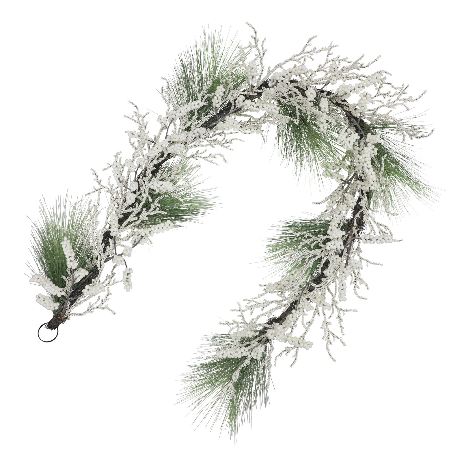 Green White Berry Garland