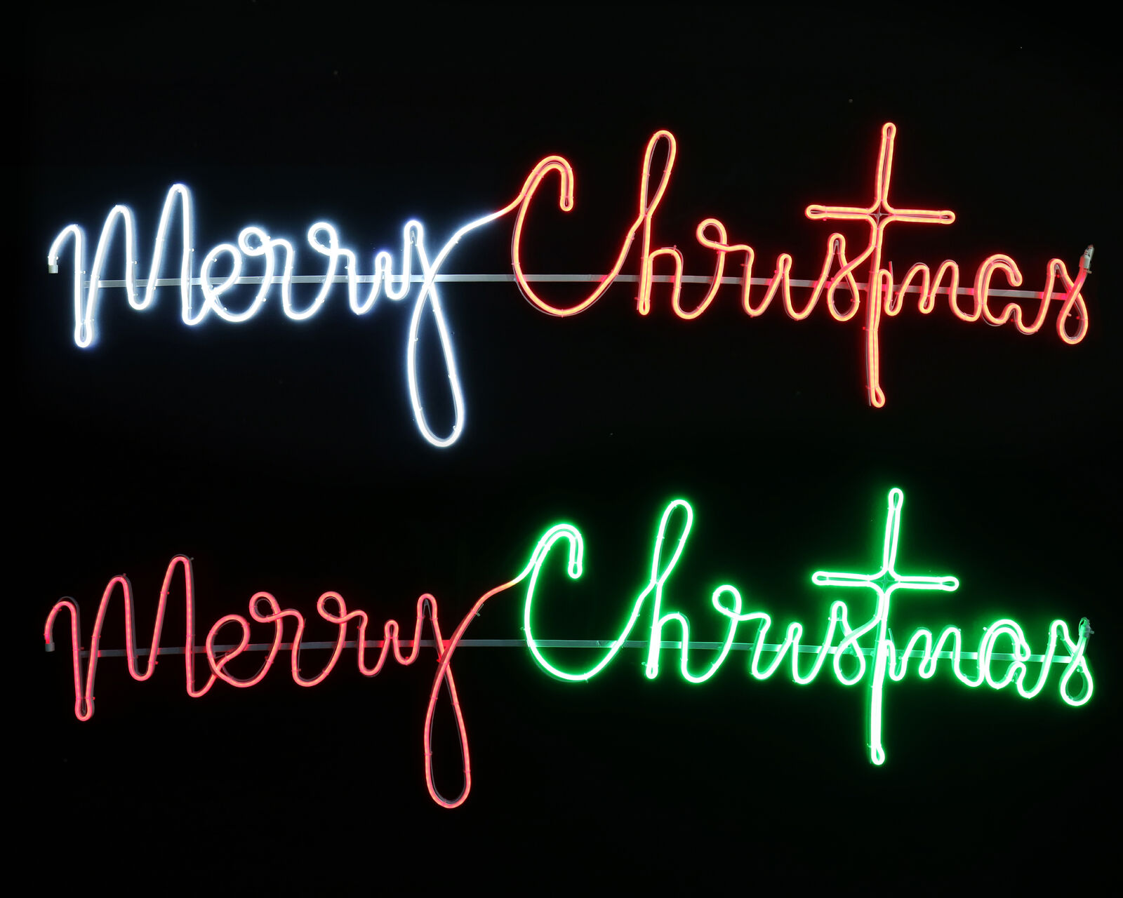 Neon Merry Christmas Sign