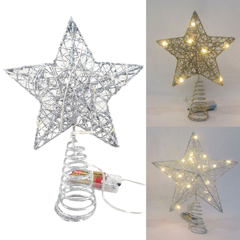 Metal Tree Topper Star 25cm