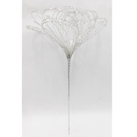 Glass Bead Pick 50x33cm Silver