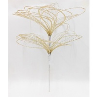 Glass Bead Pick 55x32cm Soft Gold