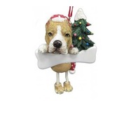 Pit Bull Brindle  Xmas Decoration