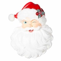 RAZ - Christmas Santa Face Red