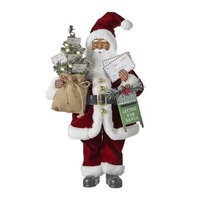 RAZ Santa with Mailbox &amp; Lit Tree