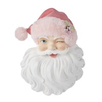 RAZ - Christmas Santa Face Pink